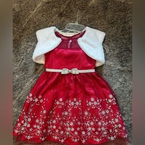 Jona Michelle Red Dress with White Accents